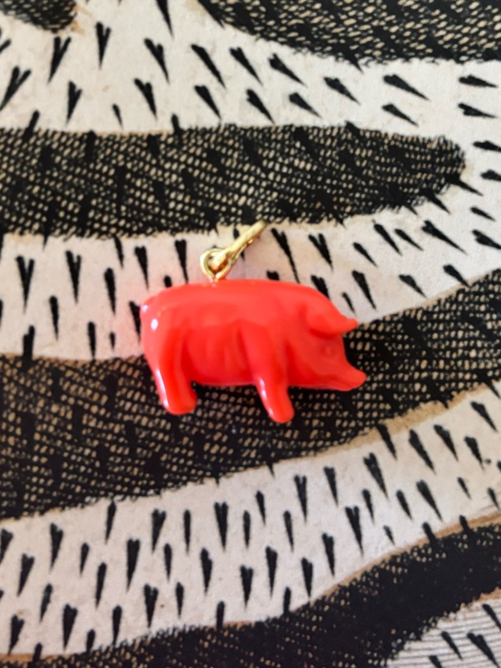 Clare V - Adorable Orange "Le Pig" Charm - EUC - Picture 6 of 10
